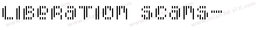 liberation scans字体转换